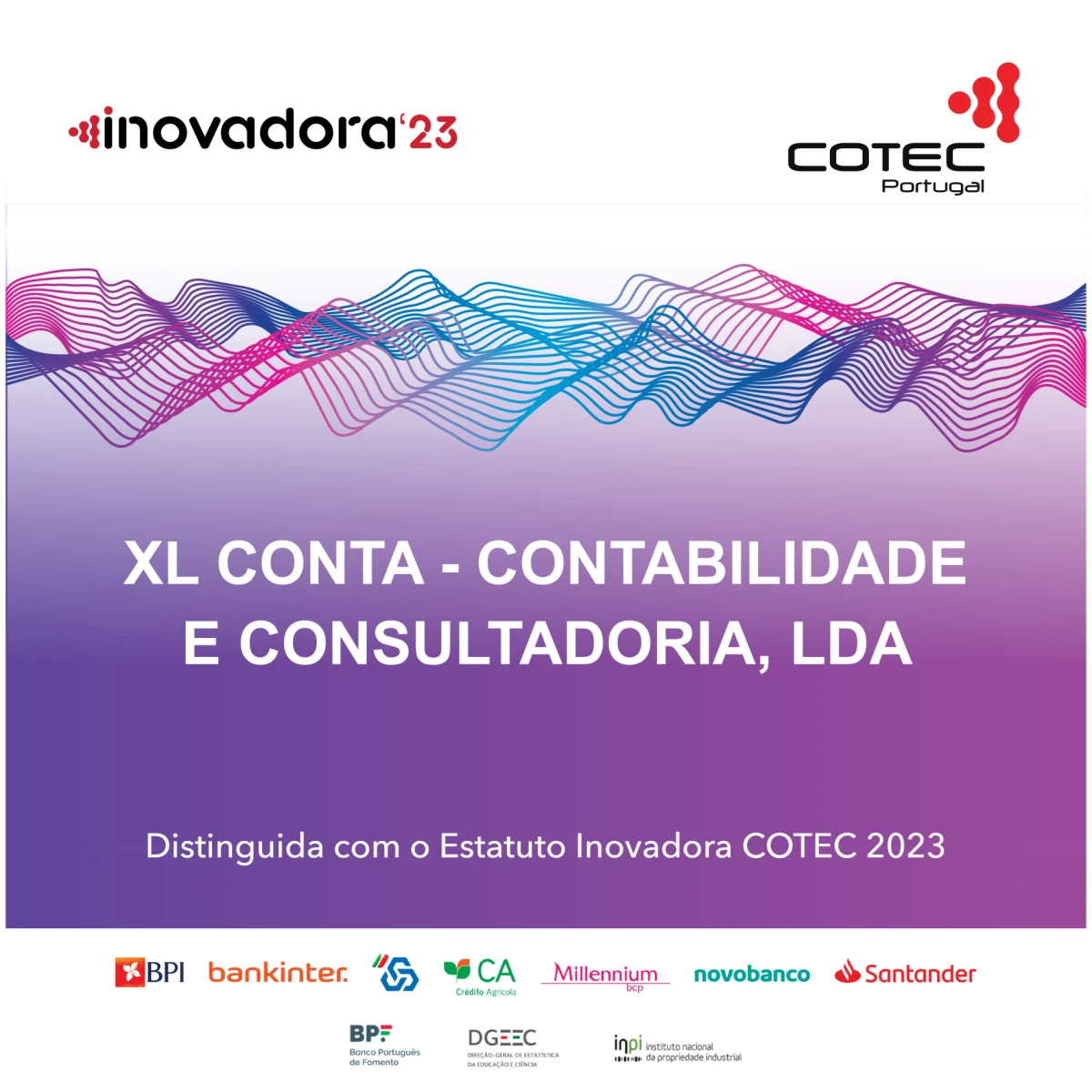 A XL Conta conquista o Estatuto Inovadora COTEC